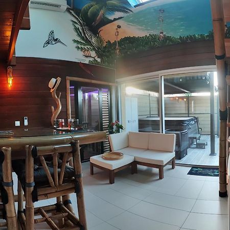 La Kaz Rhumantique Sauna And Spa Privatif La Rivière-Saint-Sauveur Kültér fotó