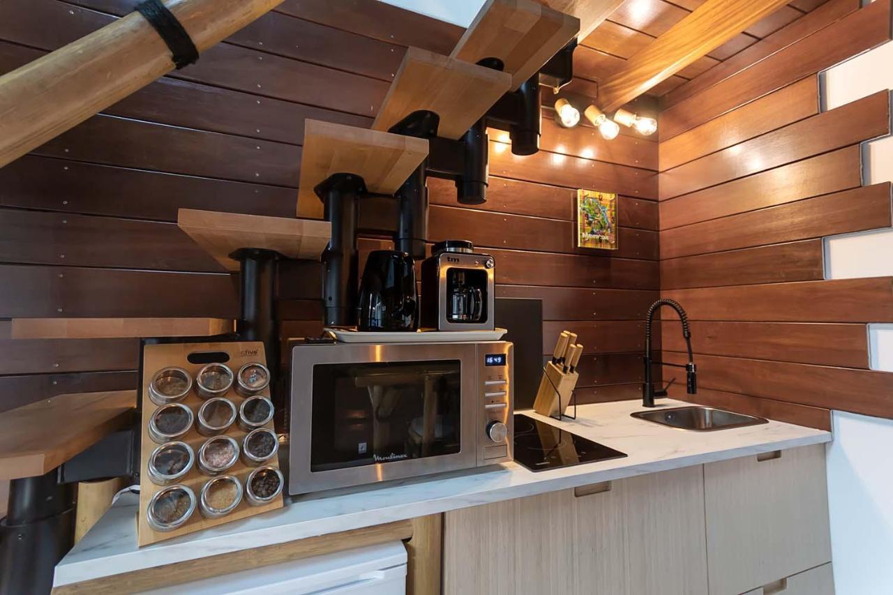 La Kaz Rhumantique Sauna And Spa Privatif La Rivière-Saint-Sauveur Kültér fotó